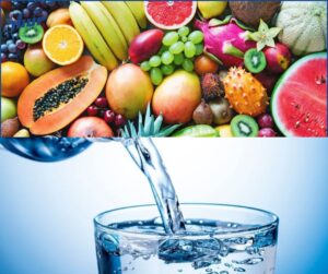 Tài xế nên sử dụng nước lọc và hoa quả